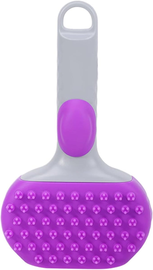 Cat Brush, Pet Grooming Brush Double-Sided, Knot Proof Deep-Cleaning Massager, Gentle Hair Care with Steam, Ergonomic Handle, Shedding Removal Bathing Kitten Dog Supplies