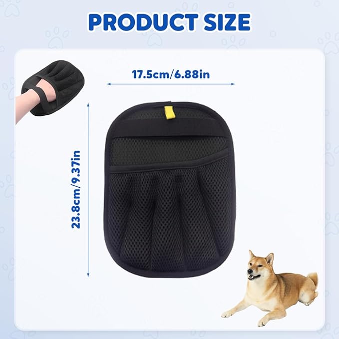 2PC Pet Hair Removal Glove for Cats Dogs, Electrostatic Pet Hair Remover Grooming Removal Gloves for Pet Hair,Hair Remover Electrostatic Gloves for Couch Clothes Carpet Bed Furniture (2PC)