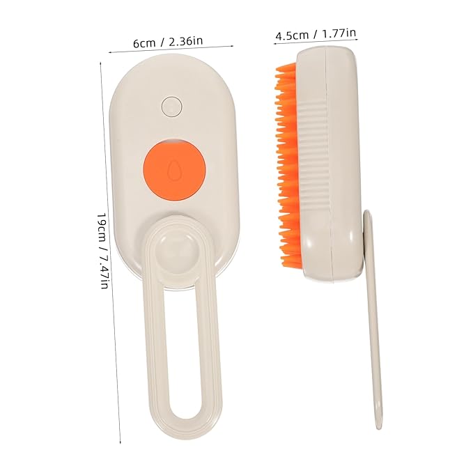 Milisten Pet Grooming Brush with Spray Rotatable Handle for Dog Bathing Cat Shedding Efficient Hair Removal Shedding Control for Long Haired Pets Compact Portable Design