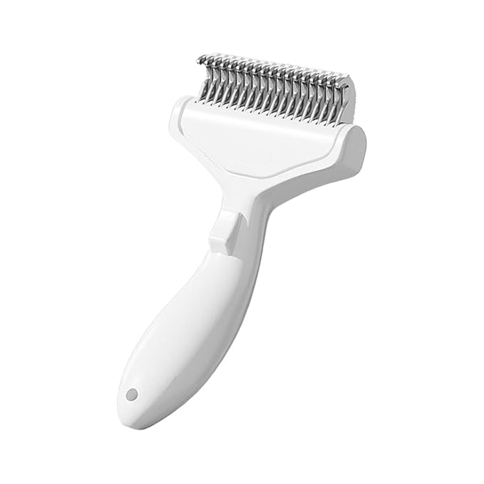 Professional Pet Hair Removal Comb For Dog Cats With Stainless Steel Detangling Teeth Ergonomic Handle Grooming Supply Pet Deshedder Comb