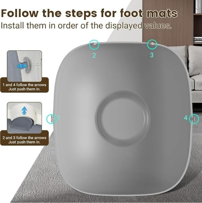 Silicone Litter Pad Accessory Anti Bite Leakproof Anti Scratch Replacement Easy to Clean for Automatic Cat Parts 19.49x15.75x0.39inch