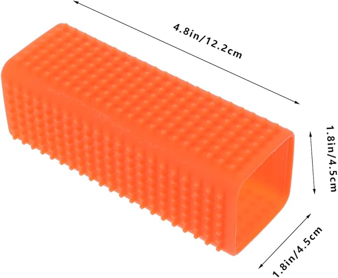 Silicone Brush Sofa and Carpet Cleaner for Dogs Cats and Horses Easy to Use Orange for Home and Car Upholstery