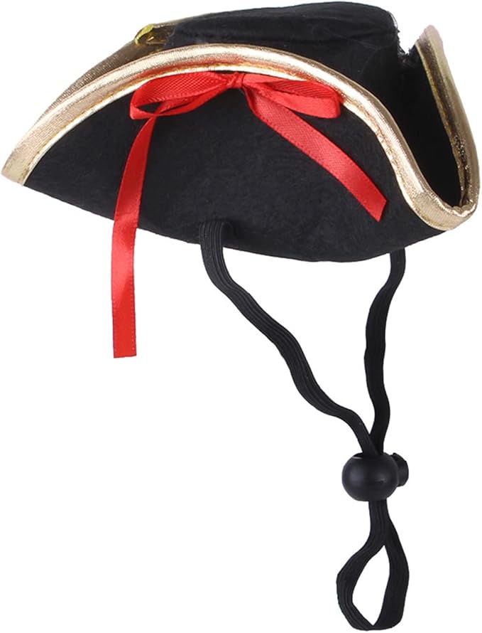 Christmas Pet Hat Cute Captain Pirate Hat for Dog Dress Up Supplies Lovely Halloween Carnival Clothes Accessory Funny Hats for Halloween Cosplay