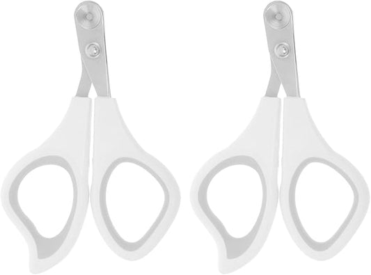 2Pcs Dog Nail Clippers: Puppy Toenail Clippers - Cat Claw Care - Small Breed Nail Tools for Home Grooming for Kittens Tiny Dogs Rabbits Birds