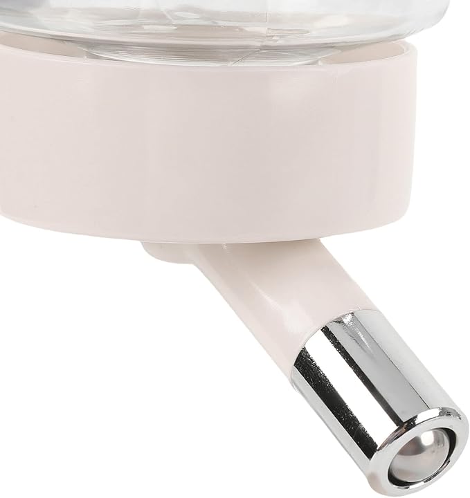 Pet Standing Water Dispenser, Adjustable Height Dog Water Bottle, with Food Feeder Bowl for Small Dogs Cats (Beige)