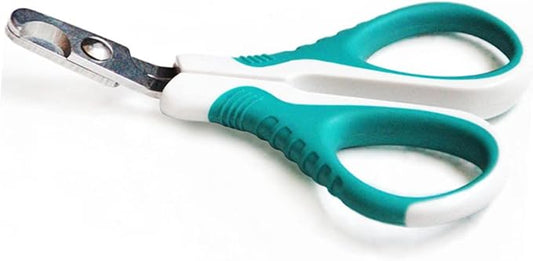balacoo Portable Stainless Steel Cat Nail Clipper Safety Guard Pet Nail Scissors for Dogs Kittens and Puppies Comfortable Grip for Home Grooming Sky-