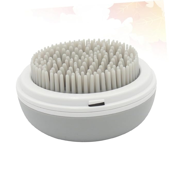 Happyyami Multifunctional Pet Grooming Comb Grey Bathing and Massage Tool for Dogs and Cats Easy Hair Removal and Detangling Comb Skin-friendly Cleaning Brush for Shedding and Dander