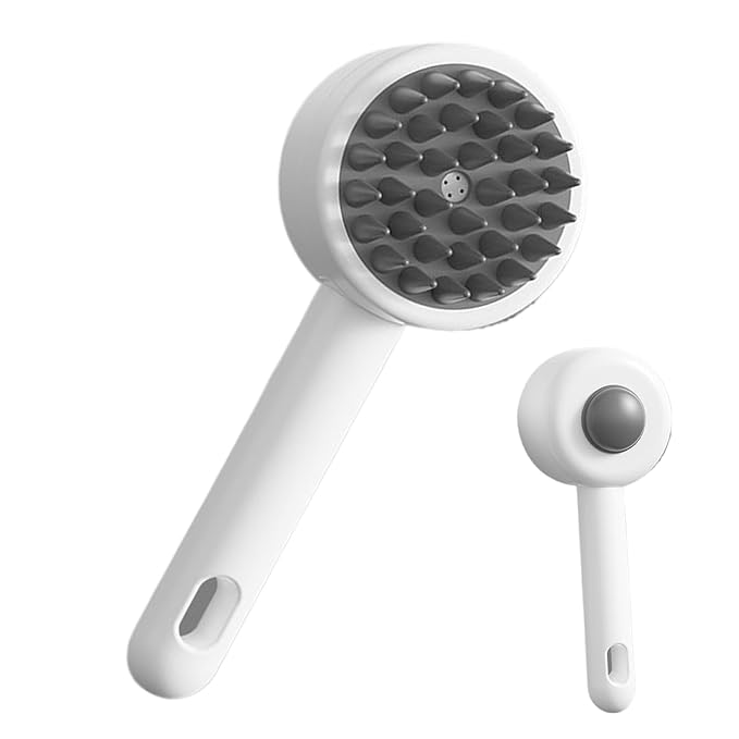 Pet Bath Brush - Cat Grooming Massaging Cleaning Supplies | Pet Spray Massage Comb - for Dogs Cats Puppy Kitten Bath Shower Wash