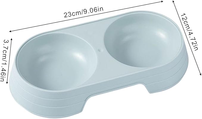 Dog Bowls,Macaron Elevated Double Cat Bowl - Pet Bowls for Small Medium Large Dogs Cats Pet Food Water Feeder Chub Supplies