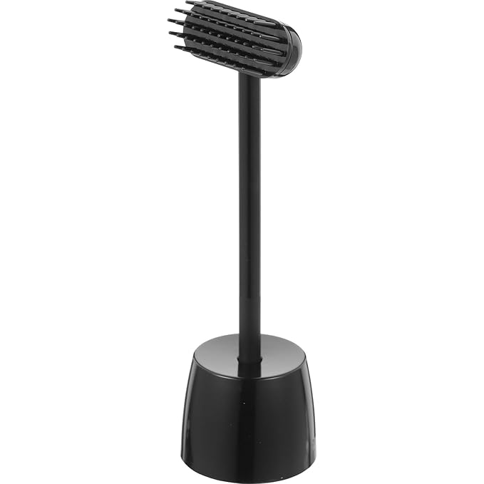 VICASKY Cat Massage Brush and Pet Grooming Scratching Tool Mini Black Deshedding and Itch Relief Brush for Cats and Dogs 1pcs for Shedding Control and Skin Care