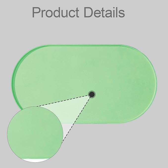 Pet Feeding Dog Food Mat Multifunctional Supplies Anti Slip Silicone Contain Spills Replace Pad Accessories Placemat, Green