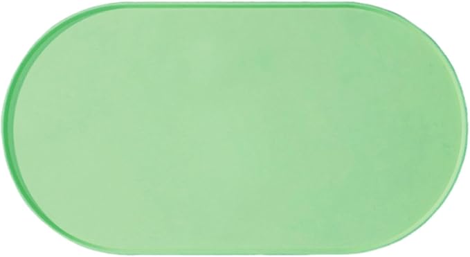 Pet Feeding Dog Food Mat Multifunctional Supplies Anti Slip Silicone Contain Spills Replace Pad Accessories Placemat, Green
