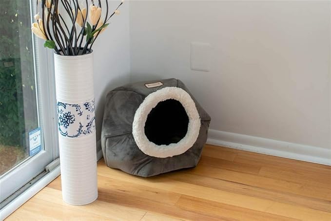 Armarkat Cat Bed Model C80CSH/MB Gray Velvet