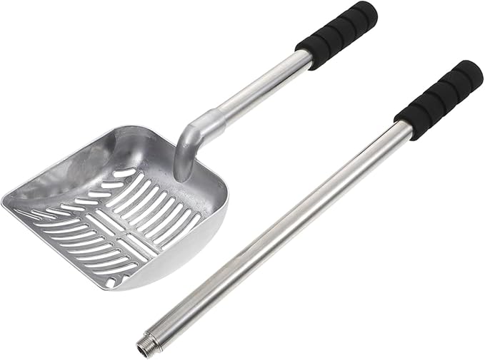 GANAZONO Kitten Litter Shovel Handle Ergonomic Cat Litter Scooper for Cleanup Cleaning Tool for Pet Owners and Stores
