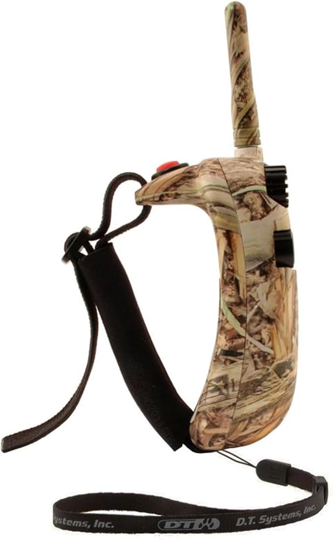 DT SYSTEMS RAPT1400 Camo E-collar Remote Rapid Access Pro Trainer, Compact Waterproof Gentle Touch Stimulation Dog Training System, Transmitter w/ Hand Strap