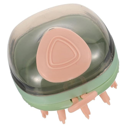 Kisangel Pet Bath Massage Brush for Dogs and Cats, Sturdy Green Massage Shower Brush for Puppy Bathing and Shedding Grooming Supplies