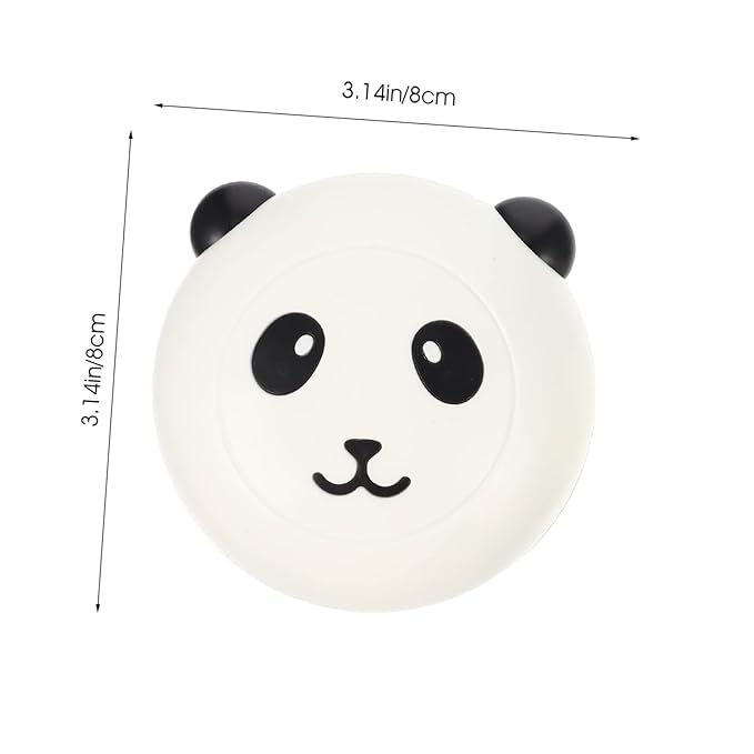 Angoily 2pcs Pet Bath Brushes Wear-resistant Dog Grooming Combs with Panda Design for Shedding and Massage for Dogs and Cats