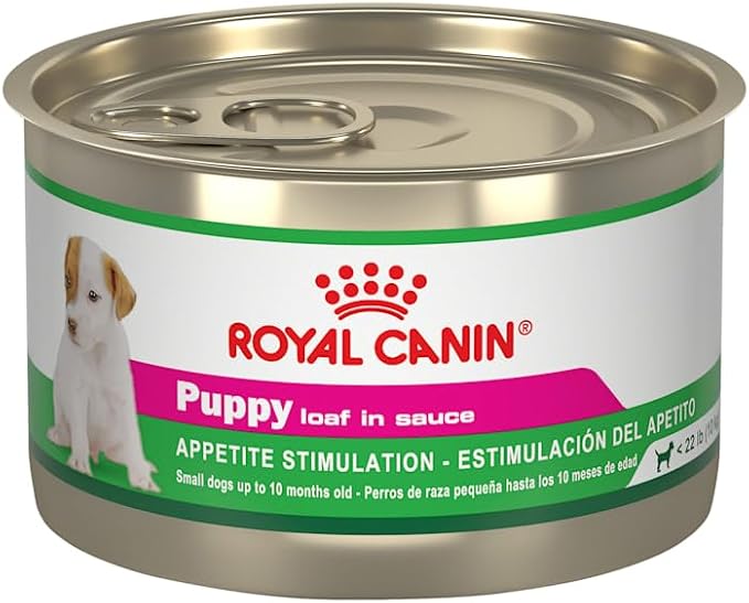 Royal Canin Canine Health Nutrition Puppy Loaf in Sauce Canned Dog Food, 5.2 oz., Case of 24