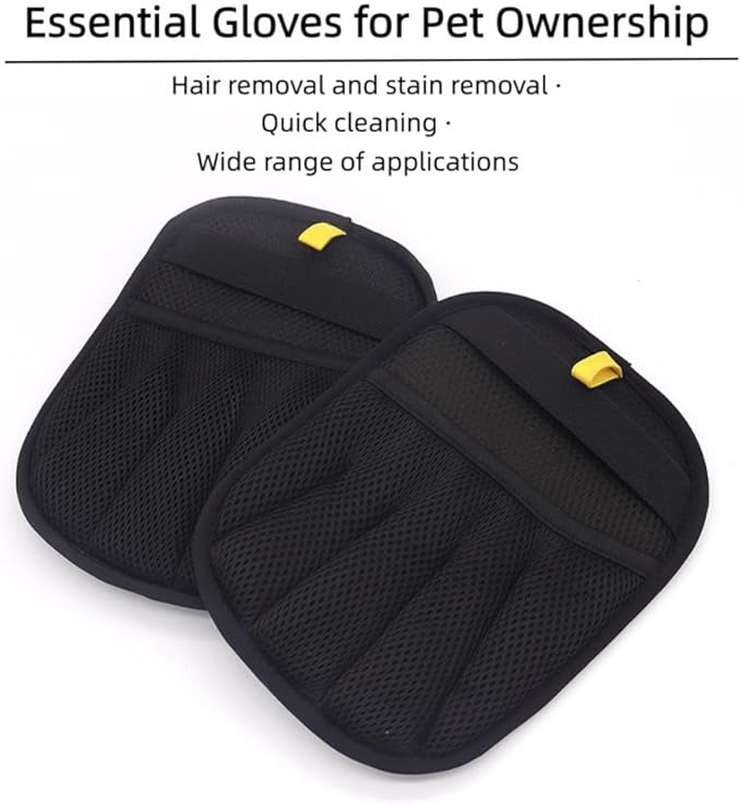 Upgraded Pet Hair Removal Glove,Reusable Pet Hair Removal Tool with Five Finger Static Electricity for Cats & Dogs, Effortlessly Remover Hair from Clothes, Sofa, Carpet, Bed, Car Seat, 2 Pcs