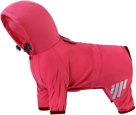 Windproof Dog Raincoats Pet Hood Raincoats Reflective Pet Jackets Dogs Supplies