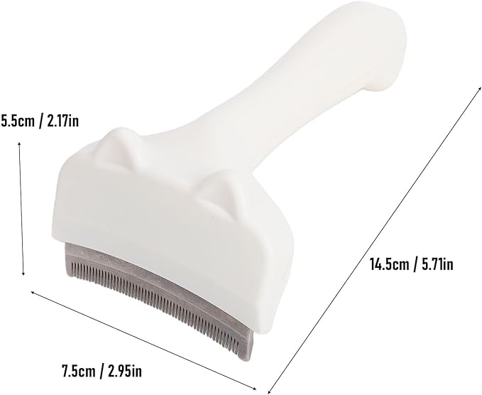 Pssopp Pet Hair Grooming Brush Pet Deshedding Comb, Plastic Hair Grooming Brush Dog Deshedding Tool for Short Medium Cats Horses Rabbits Cat Supplies