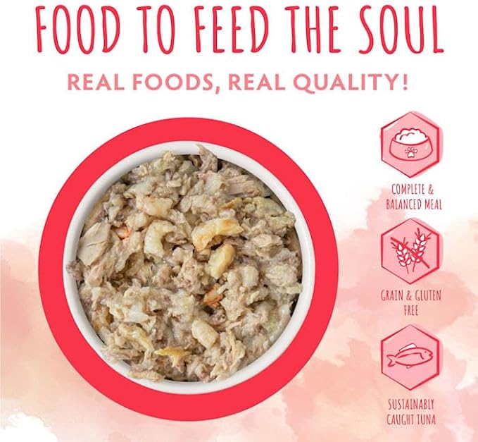 Soulistic Originals Shrimply Divine Tuna & Shrimp Dinner in Gelee Wet Cat Food, 3 oz., Case of 12