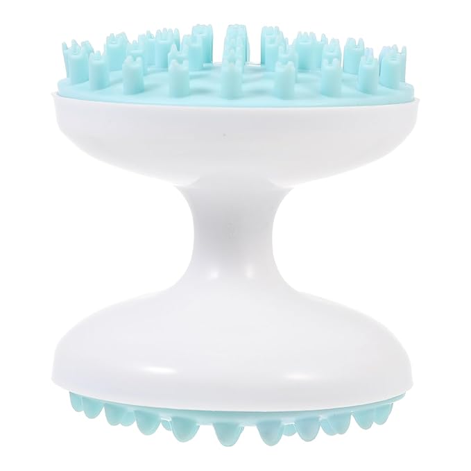 Ciieeo Pet Cat Grooming Comb and Plastic Dog Massager Brush with Massage Function, Green, Multi-use Bathing Brush for Household Pets and Itchy Skin Relief