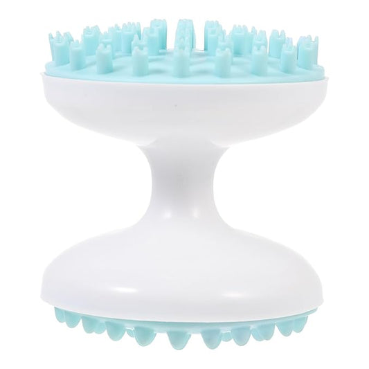 Ciieeo Pet Cat Grooming Comb and Plastic Dog Massager Brush with Massage Function, Green, Multi-use Bathing Brush for Household Pets and Itchy Skin Relief