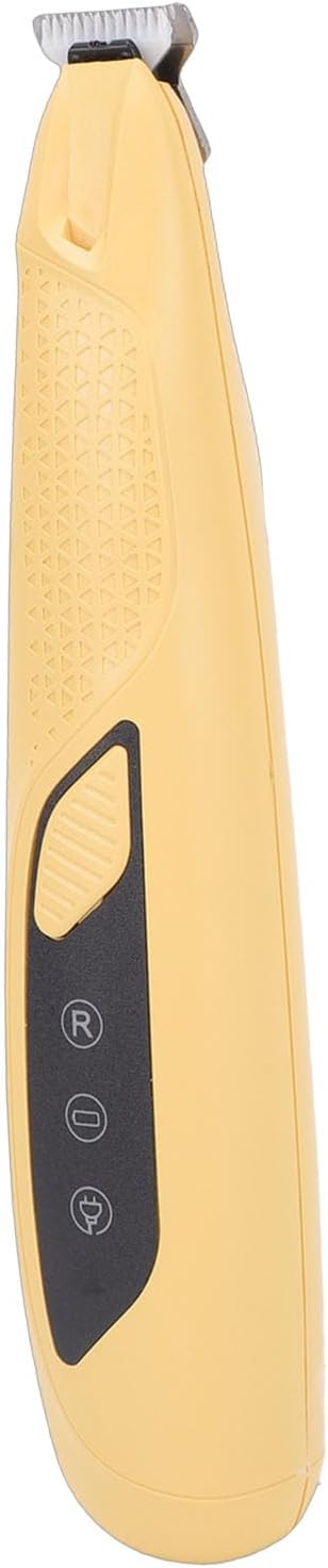 Pssopp Electric Cat Grooming Clippers, Electric Clippers Proof Body High Brightness LED Light Rechargeable Dog Trimmer for Small Area Hair Cat Grooming, (Yellow)
