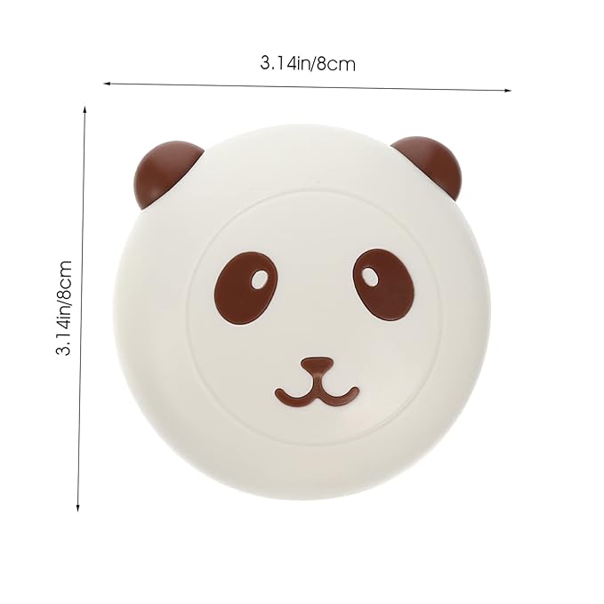 Angoily 2pcs Portable Cat Dog Grooming Combs Bath Brushes for Pet Massage Wear-resistant Hair Removal Tool Ergonomic Panda Design for Easy Grooming and Bonding