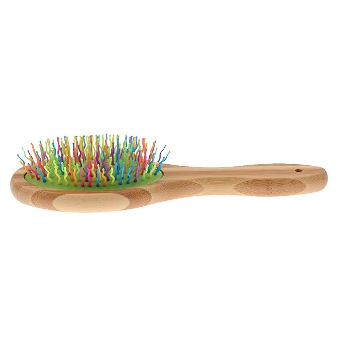 Wood Dog and Cats Comb with Colorful Massage Pin for Easy Detangling and Grooming for Home and Pet Hair Salon Use Cats Grooming Comb