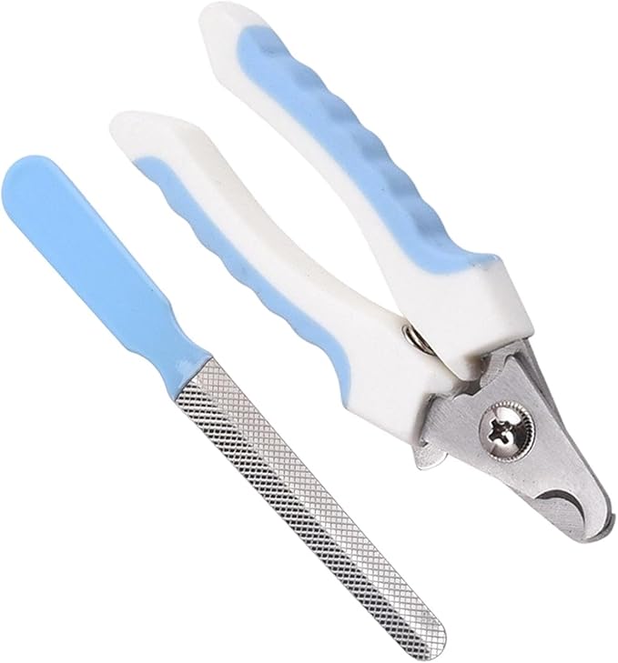 Cat Nail Clippers - Safety Grooming Pet Supplies,Cat Claw Trimmer with Nail File,for Home Indoor Travel All Breeds Seniors Puppy Kitten