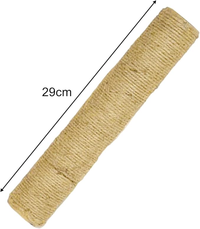 Cat Scratching Post Sisal Rope Scratcher Kitty Scratch Pole Protecting Your Furniture Kitten Cat Post Interactive Toy for Small Cats Indoor (Post Only 29cm)