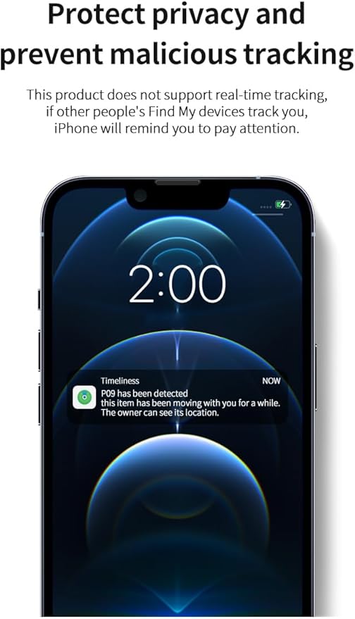 Find My Tag,Item Finder for Keys, Car, Wallet, Luggage, Bag, Pets and More, Works with Apple Find My App (iOS only), GPS Tracker for Kids (Blue)