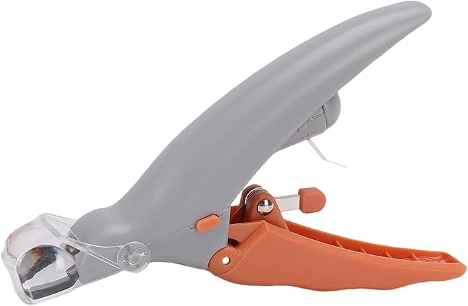 Pssopp Cat Grooming Supplies High Sharpeness Vane/Wing Ergonomic Handle 5X Magnification Pet Nail Clipper for Cats Dogs Claws Grooming Trimmer LED Light Pet Nail Cutter, Cat Clipper File