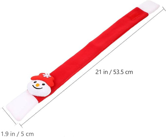 Amosfun Christmas Dog Scarf and Santa Hat Set, 2pcs Holiday Pet Costume Accessories, Soft Festive Pet Collar and Cap for Dogs and Cats, for Christmas Party Supplies