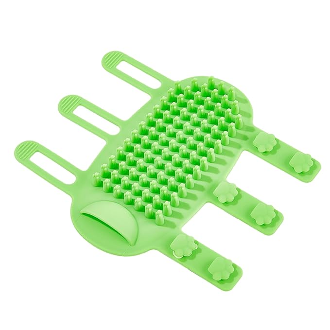 Cat Massager, Wall Corner Groomers Soft Grooming Brush, Soft Cat Corner Scratcher Self Grooming Massage Combs, Cat Self Groomer for Kitten Puppy (green)