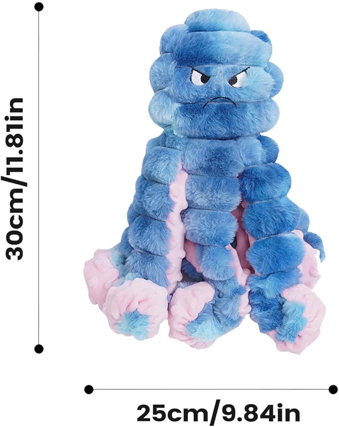 Puppy Toys | Octopus Shape Chew Resistant Plush Squeaker Puppy Chew Toy with Squeaker for Small Breed Indoor Outdoor Park Walking