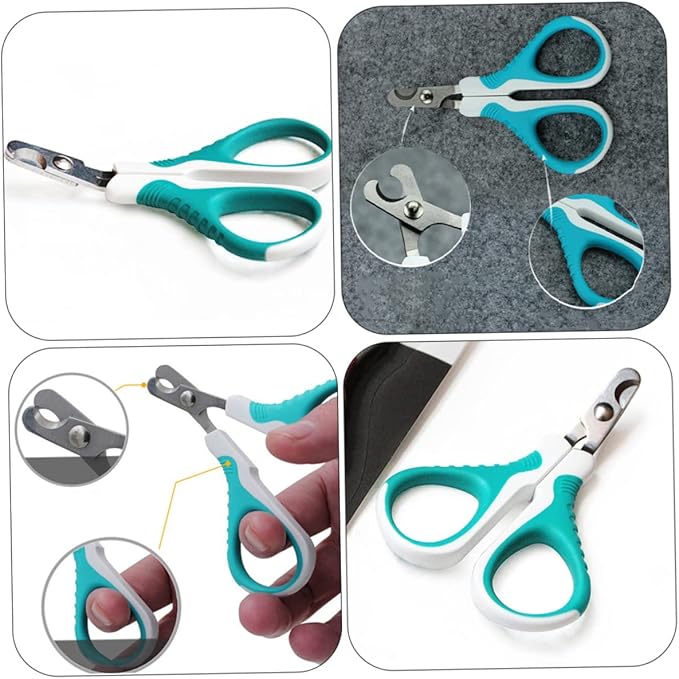BESPORTBLE Stainless Steel Dog Nail Trimmer and Cat Nail Clipper Ergonomic Design for Safe Smooth Grooming Lightweight Portable Pet Grooming Tool Sky-
