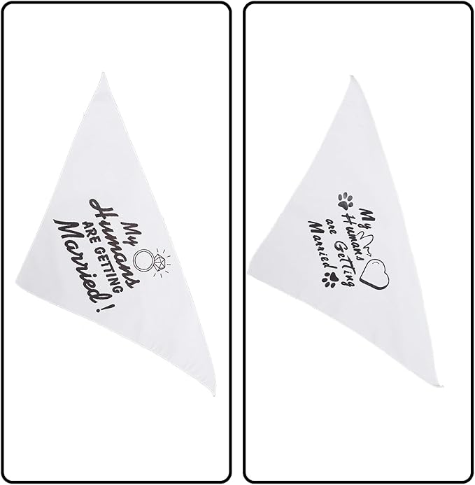 Cabilock 2pcs Decorative Dog Bandanas Bulk, Triangle Scarf Pet Bibs, Washable Puppy Bandanas for Dog and Cat Apparel, Stylish Pet Supplies for Everyday Wear
