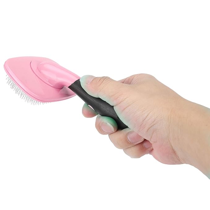 ZJchao Cat Hair Brush, 360 Degree Rotation Deshedding Brush Cat Brushes For Indoor Dog Dog Hair Removal Comb Pet Grooming Tool For Pets with Long or Short (With a)