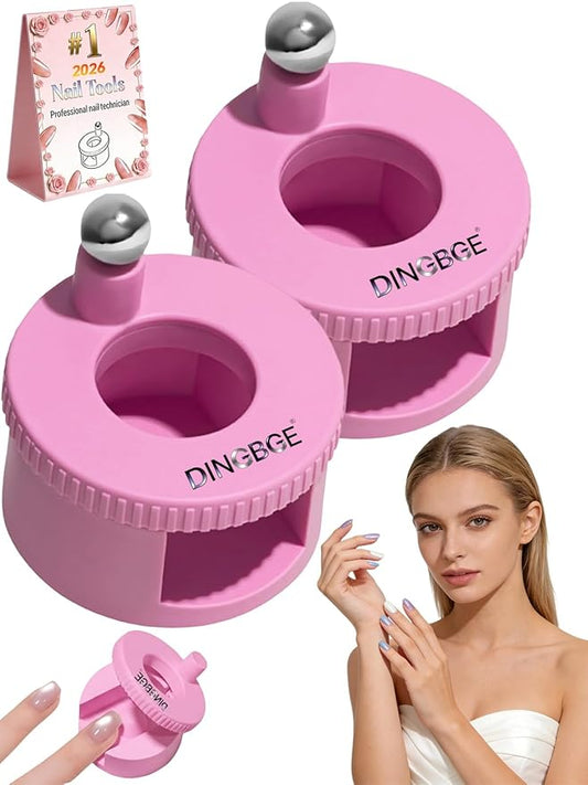 Rotating Cat Eye Magnet Horseshoe Magnet for Nails Cat Eye Gel Polish Eye for Nails Set Nail Magnets Tool Nail Art Automatic Suction Artifact Tools New Rotating Beginner(2PCS Pink)