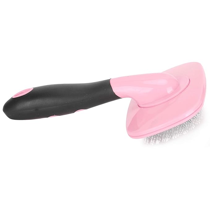 for Cat, for Dog, Deshedding Brush, 360 Degree Rotation, Hair Comb, Removal, Grooming Tool, Pet Supplies (With a little pink)