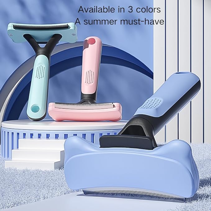Self Cleaning Slicker Brush for Cat & Dog - Cat Grooming Brushes for Shedding Removes Mats, Tangles and Loose Hair Suitable Cat Brush for Long & Short Hair (Green,Medium)