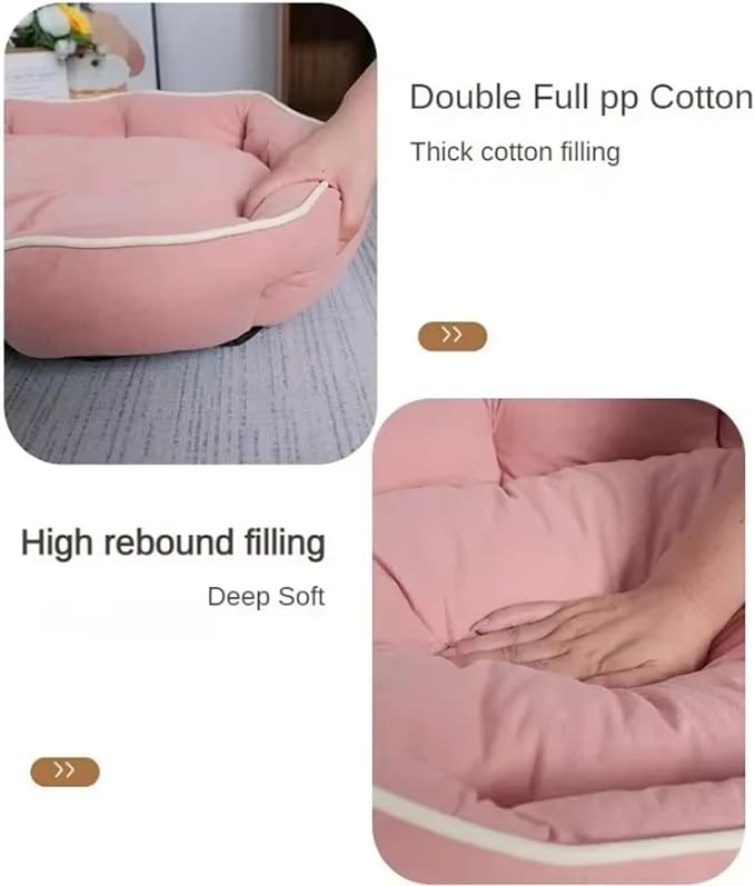 Winter Dog Sofa Big Bed Pets Dogs Accessories Small Breeds Accessory Bedding Pet Supplies Cushions Mat Bad Blanket Cushion (Green,S 40x30cm)