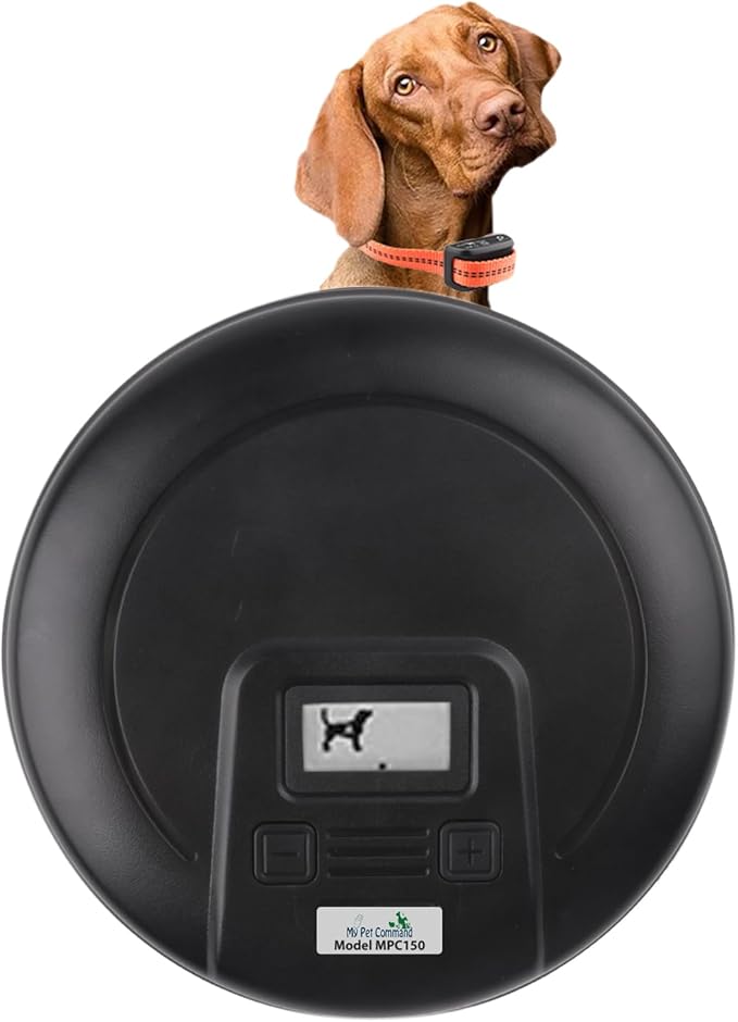 My Pet Command, Indoor Pet Barrier with Adjustable Range, Static and Tone Correction, Hidden Fence for Dogs Containment Collar, Wireless Pet Gate Keeps Areas Off Limits, Rechargeable Collars