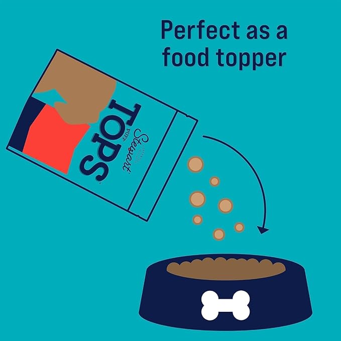 Stewart Freeze Dried Dog Food Topper, PuffTops, Beef, Cheese & Cranberry, 6 Ounce Resealable Pouch, Flavor Enhancing Meal Topper or Dog Treat, Made in USA