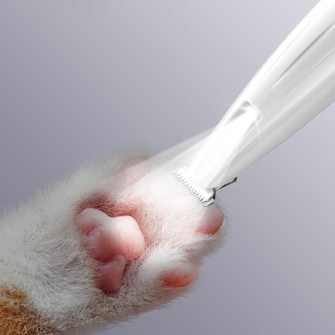 Cat Hair Trimmer - Cordless Waterproof Grooming Equipment, Pet Hairs Trimmer with Safe Precision Blades, Paws Eyes Face Buttocks, Small Medium Large Breeds, Grooming for Cats