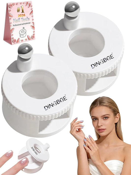 Rotating Cat Eye Magnet Horseshoe Magnet for Nails Cat Eye Gel Polish Eye for Nails Set Nail Magnets Tool Nail Art Automatic Suction Artifact Tools New Rotating Beginner(2PCS White)