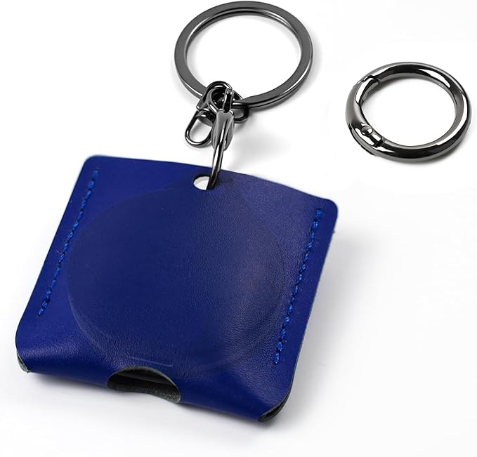 Yeahxing Case for Pebblebee Clip Universal, Leather Protective Cover Scratch-Resistant Shell for Pebblebee Tracker Tag
